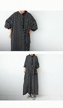 Amazon.co.jp: [antiqua] アンティカ ドット ワンピース